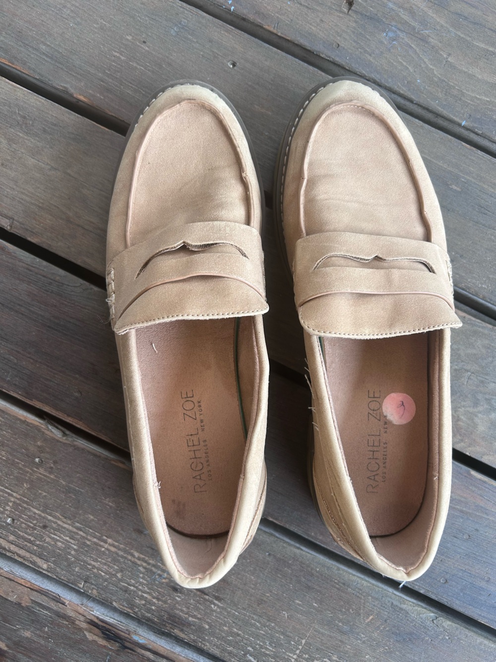 Rachel Zoe Women's Suede Penny Loafers in Tan